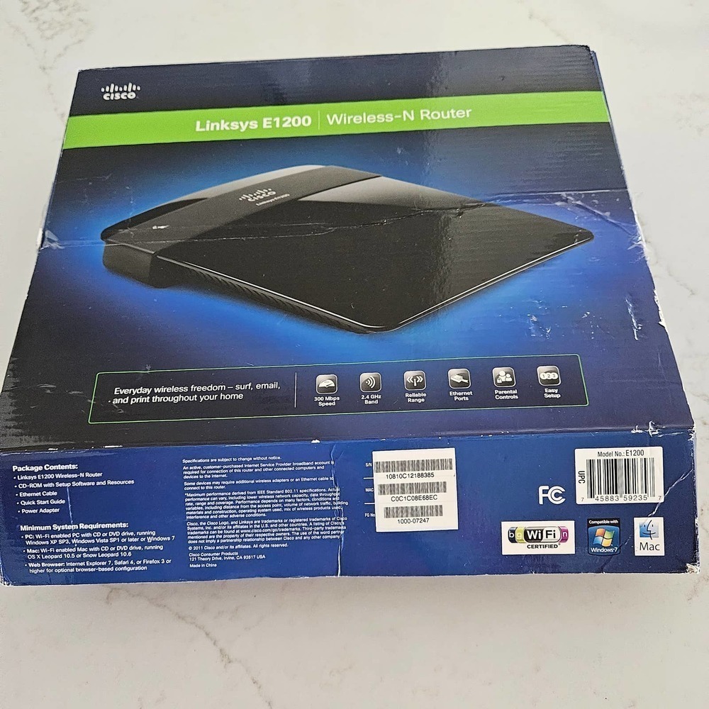 LINKSYS Router E1200 Wireless N - Picture 3 of 11